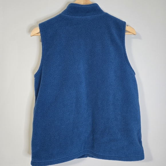 Northern Reflections Blue Fleece Womens Medium Vest with Penguin Embroidery, - Picture 2 of 12